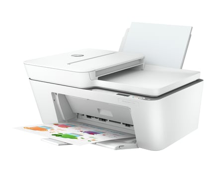 Stampante HP DeskJet HP 4120e All-in-One, a colori, stampante domestica, stampa, copia, scansione, fax mobile, HP+; idoneità all'inchiostro istantaneo HP; scansione in PDF
