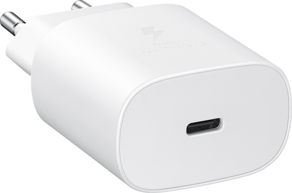 Chargeur maison 25W Power Delivery + Câble USB C/USB C Blanc Samsung