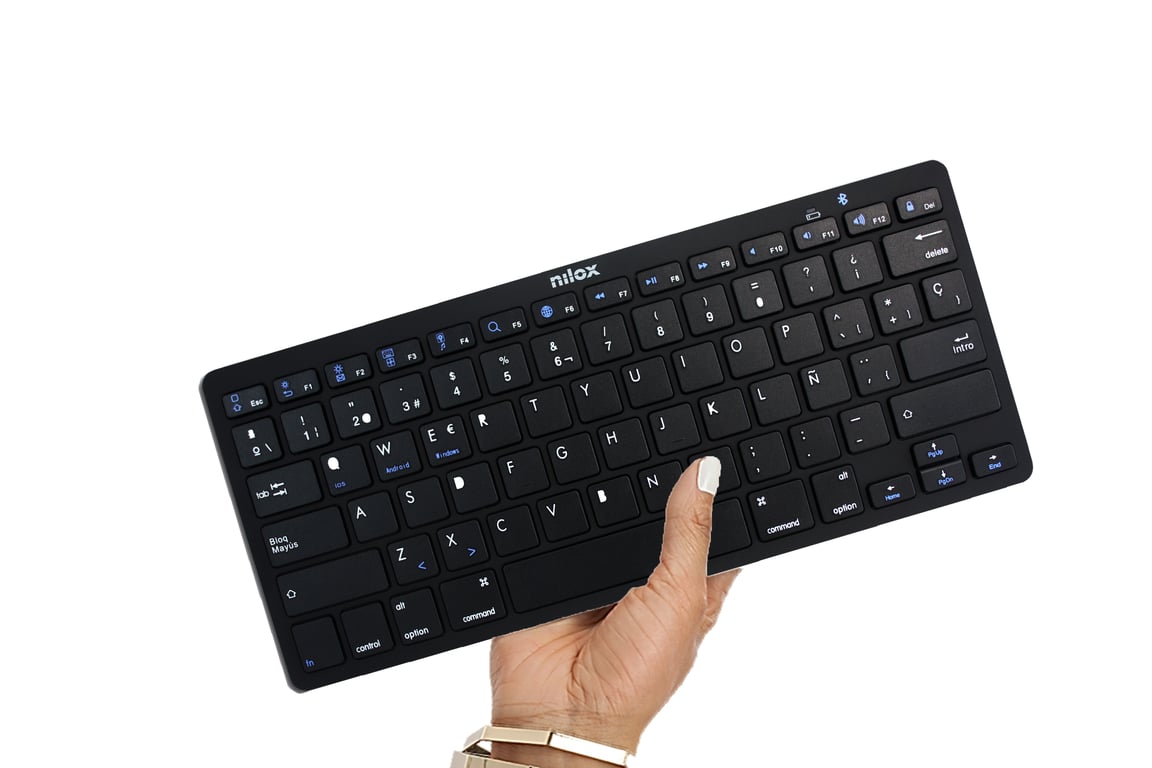 Nilox NXKB01B clavier Universel Bluetooth QWERTY Espagnole Neuf - vue 2