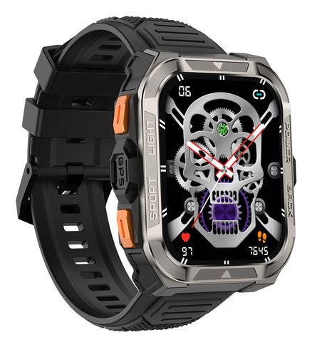 Blackview W80 Pro Montre connectée GPS avec écran de 1 91 pouce batterie de 900 mAh et lampe torche LED intégrée pour les sports de plein air - vue 4