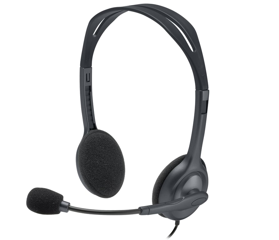 Logitech H111 Casque Avec fil Arceau Bureau/Centre d'appels Noir - Neuf
