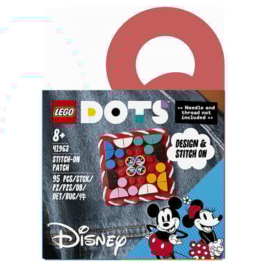Placa de costura LEGO® DOTS Disney Mickey y Minnie Mouse - Creatividad para niños a partir de 8 años