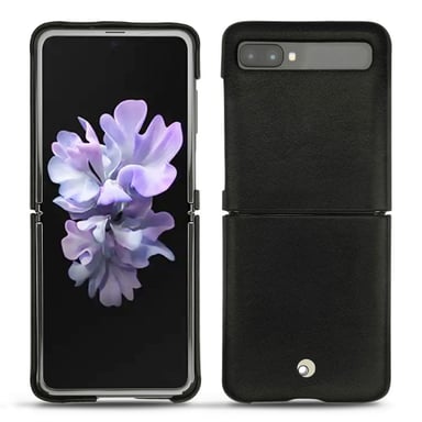 Coque cuir Samsung Galaxy Z Flip -  - Noir - Cuir lisse premium