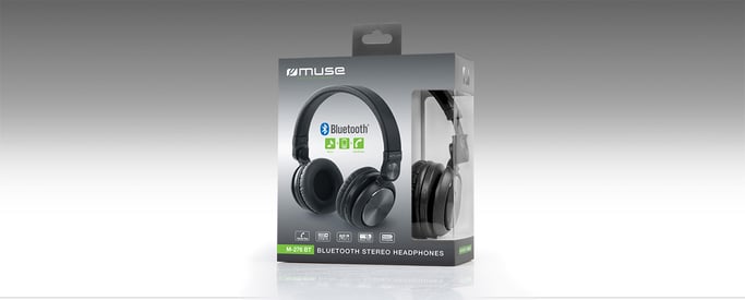 Muse M-276BT casque Avec fil &sans fil Arceau Appels/Musique Bluetooth Noir