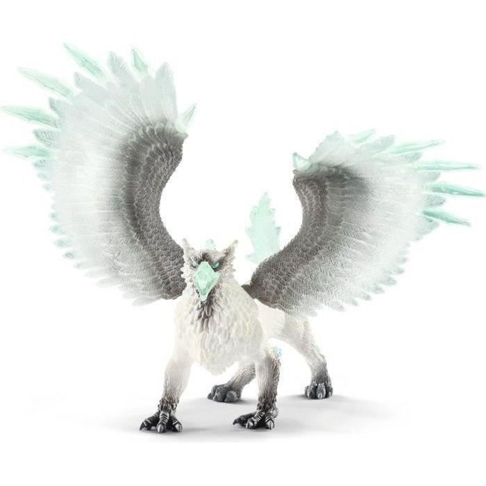 Schleich Griffon de Glace Figurine dAction Jouet Réaliste et Durable aux Ailes Mobiles - Cadeau Pour Garçons et Filles dès 7 ans