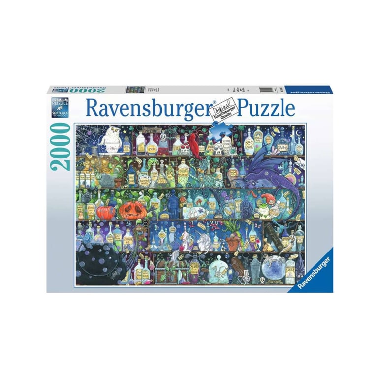 Puzzle 2000 pièces : 'étagère à potions Zoe Sandler Ravensburger France - vue 8