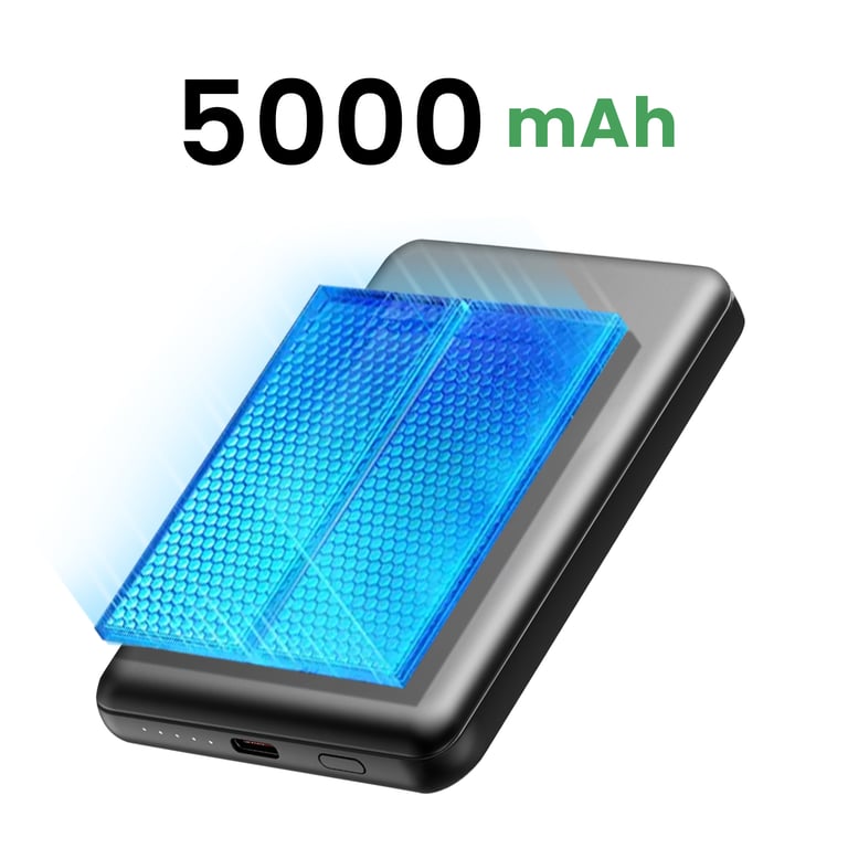 Akashi Batterie de Secours MagSafe à Induction 5000 mAh - vue 3