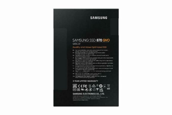 SAMSUNG - Disque SSD Interne - 870 QVO - 2To - 2,5'' (MZ-77Q2T0BW)