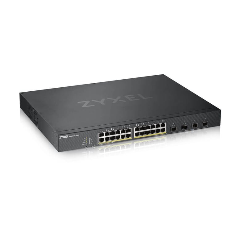 Zyxel XGS1930-28HP Géré L3 Gigabit Ethernet (10/100/1000) Connexion Ethernet, supportant l'alimentation via ce port (PoE) Noir - Neuf