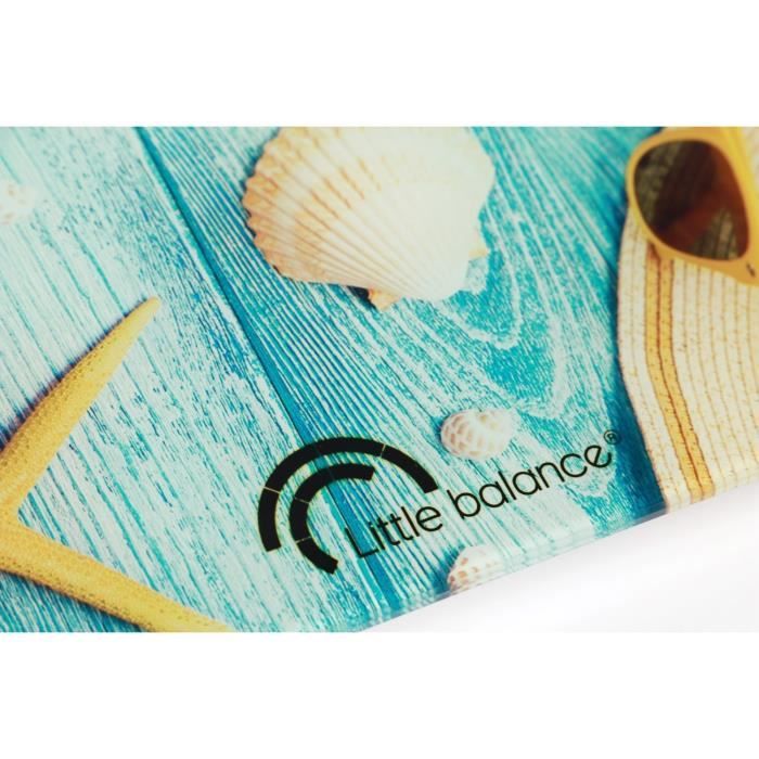 Pèse personne électronique LITTLE BALANCE 8334 Design Coquillages 180 kg / 100 g - vue 4