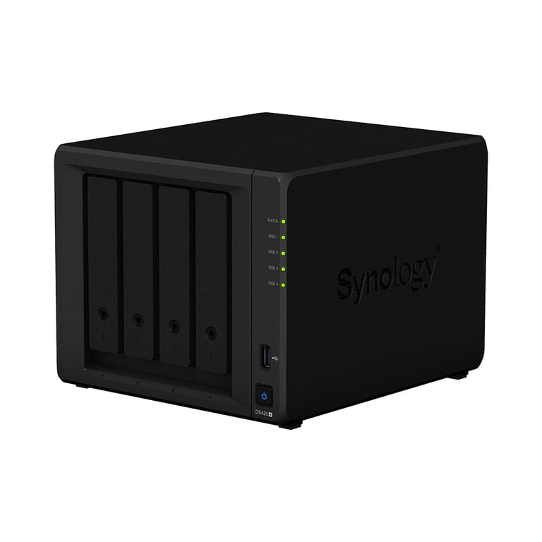 Synology DiskStation DS420+ serveur de stockage NAS Bureau Intel® Celeron® J4025 2 Go DDR4 0 To Neuf - vue 3
