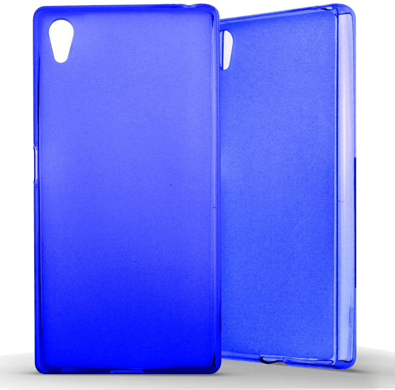 Coque silicone unie compatible Givré Bleu Sony Xperia Z5