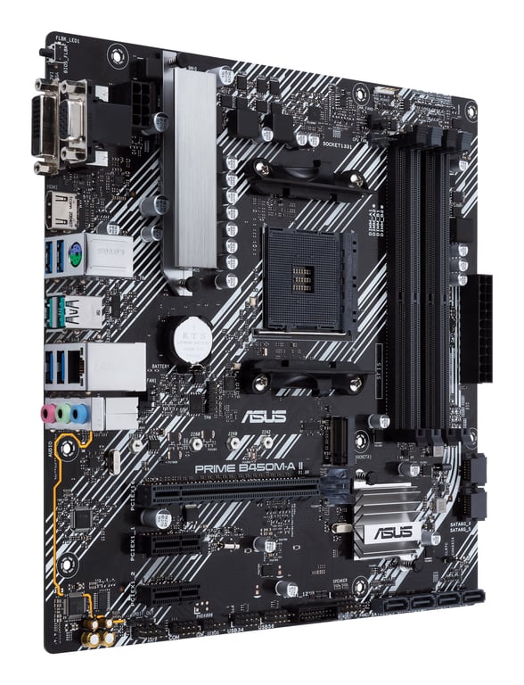 ASUS PRIME B450M-A II AMD B450 Emplacement AM4 micro ATX - Neuf