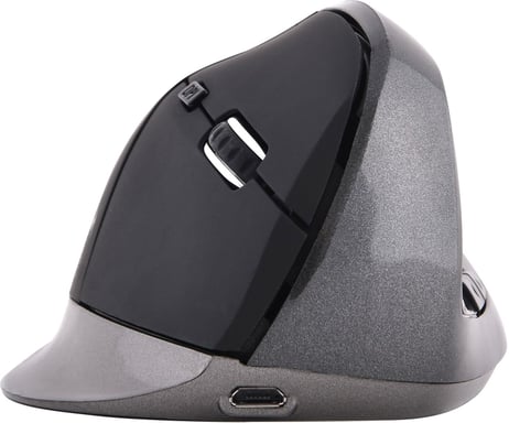 Bluestork M-WL-ERGO-BK RF Mouse senza fili per destrorsi da 1200 DPI