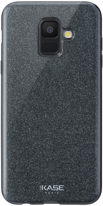 Coque slim pailletée étincelante pour Samsung Galaxy A6 (2018), Noir - The  Kase