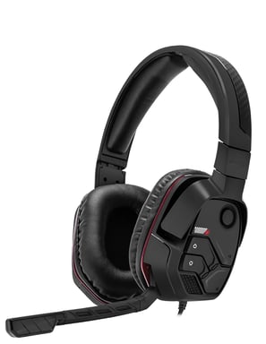 Casque Avec fil Arceau Afterglow LVL 6 + Noir, Rouge