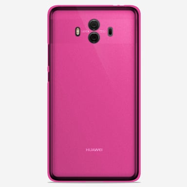 Coque silicone unie compatible Givré Rose Huawei Mate 10