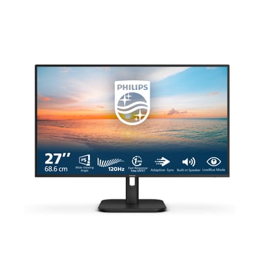 Philips 27E1N1200A/00 écran plat de PC 68,6 cm (27 ) 1920 x 1080 pixels Full HD LCD Noir - Neuf