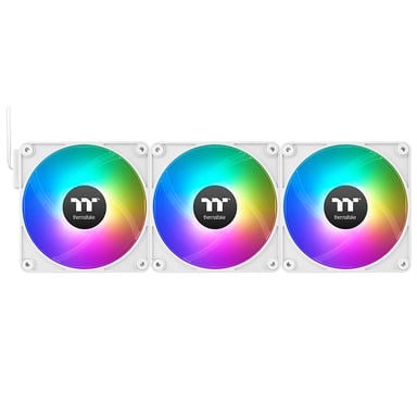 Thermaltake CL-F194-PL12SW-A sistema de refrigeración para ordenador Carcasa del ordenador Ventilador 12 cm Blanco 3 pieza(s)