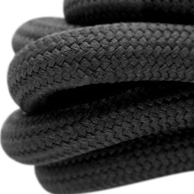 Cordon pour Smartphone avec Accroche Silicone Lanière Nylon Tressé Noir