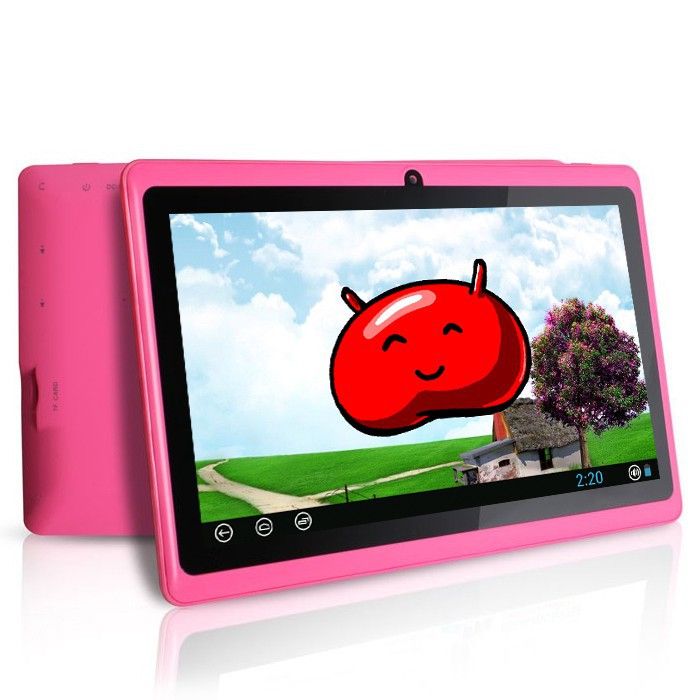Tablette Tactile 7 Pouces Multi Touch Android 4.1 Google Play Wifi 3D Rose RAM  ROM  - YONIS