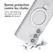 Accezz Coque Ring Stand avec MagSafe pour Samsung Galaxy S25 - Transparent