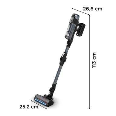 Rowenta X-Force Flex 16.60 RH9C71E0 aspirateur balai et balai électrique Aspirateur-balai 2 en 1 Batterie Sec Sans sac Noir, Bleu