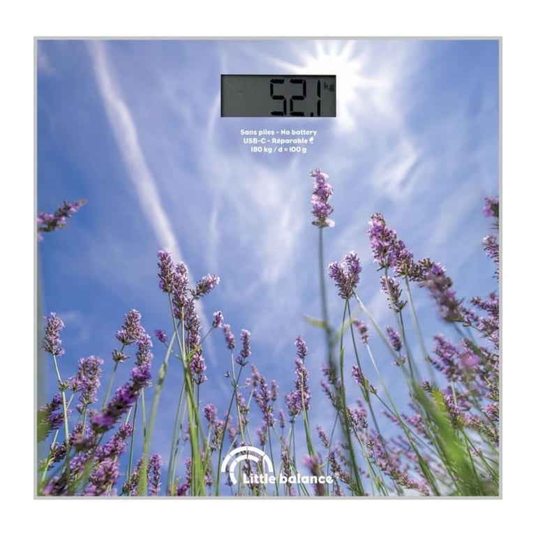 Pèse personne LITTLE BALANCE USB C Lavandes - vue 5