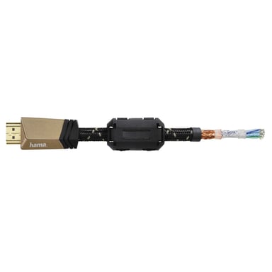 Hama 1,5 m, cavo 2xHDMI 1,5 m HDMI tipo A (standard) Nero, bronzo
