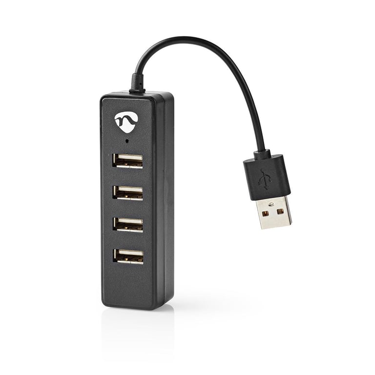 Nedis Hub USB A vers 4x Ports USB A UHUBU2420BK - vue 2