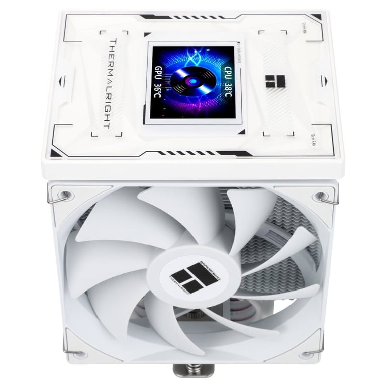 Refroidissement par air Thermalright Socket LGA185117001200/ AM5AM4 120 mm Burst Assassin 120 Vision Écran IPS Double ventilateur AGHP - vue 3