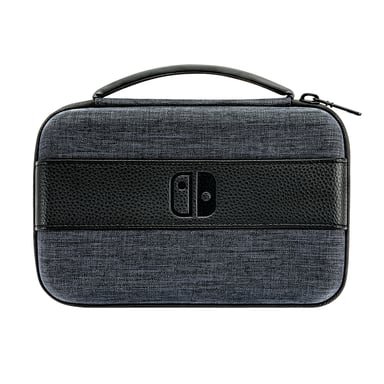 PDP Play & Charge Bag Gris y Negro para Nintendo Switch - Logo Nintendo