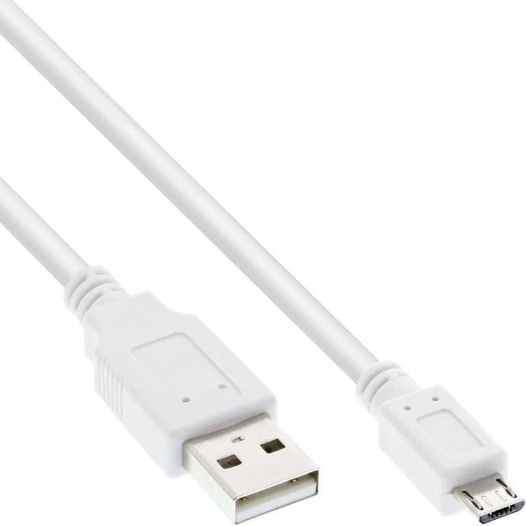 InLine 31705W câble USB USB 2.0 0,5 m USB A Micro-USB B