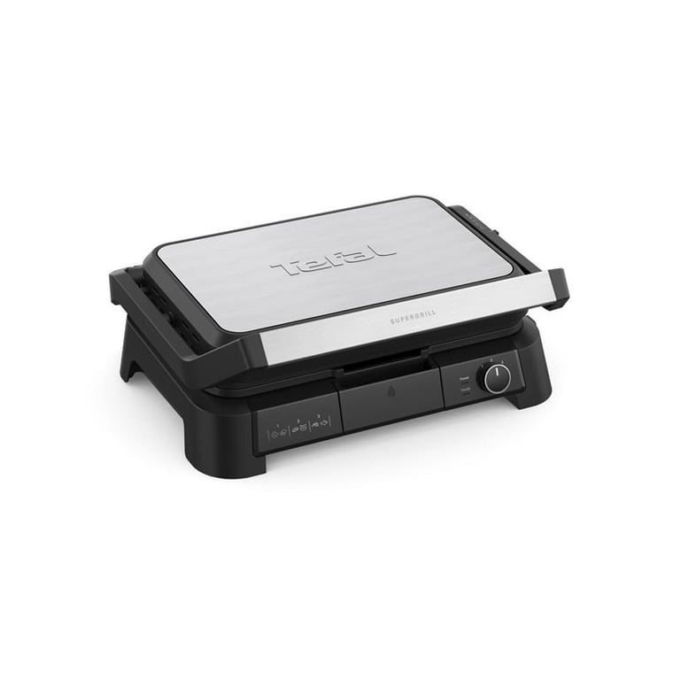 GRILL VIANDE  3EN1 XL 2000W TH° PLAQUE AMOVIBLE NOIR TEFAL - GC520DE0 - Neuf