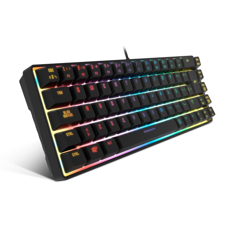 Clavier Krom NXKROMKERNELPROSP – Mécanique, RGB, Bluetooth 5.3, QWERTY - vue 3