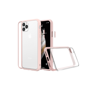 RHINOSHIELD Coque Compatible avec [iPhone 14 Pro Max] Mod NX - Protection Fine Personnalisable avec Technologie d'absorption des Chocs [sans BPA] - Rose Poudré
