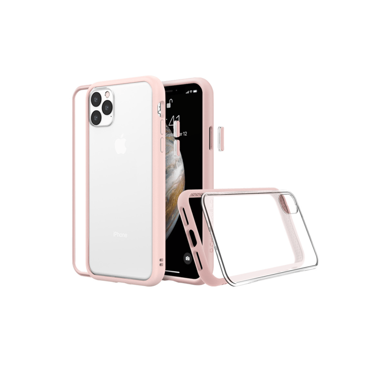 RHINOSHIELD Coque Compatible avec [iPhone 14 Pro] Mod NX - Protection Fine Personnalisable avec Technologie d'absorption des Chocs [sans BPA] - Rose Poudré