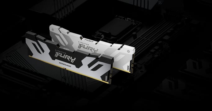 Kingston Technology FURY 32 GB 8000 MT/s DDR5 CL38 DIMM (Set di 2) Renegade White XMP