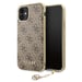 Custodia Guess per iPhone 11 marrone 4G Charms Collection