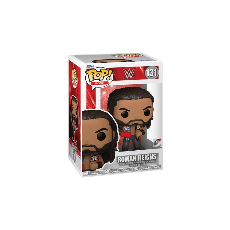 Figurine Funko Pop! WWE Roman Reigns Avec ceintures Idéale pour les fans de catch Mixte - vue 3