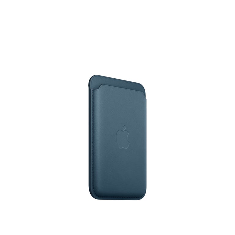 Apple FineWoven Wallet with MagSafe Bleu Pacifique pour iPhone - vue 2