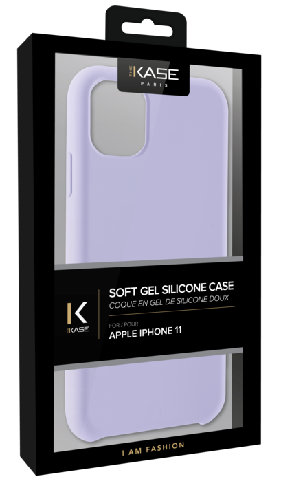 Coque en Gel de Silicone Doux pour Apple iPhone 11, Violet Lilas