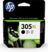 Cartucho de tinta original HP 305XL de alta capacidad negro