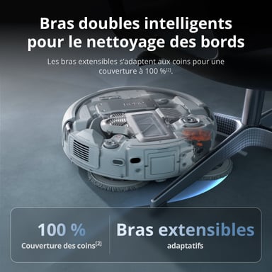 Robot Aspirador Fregasuelos DJI ROMO P - 25000 Pa - 260 ml - Transparente