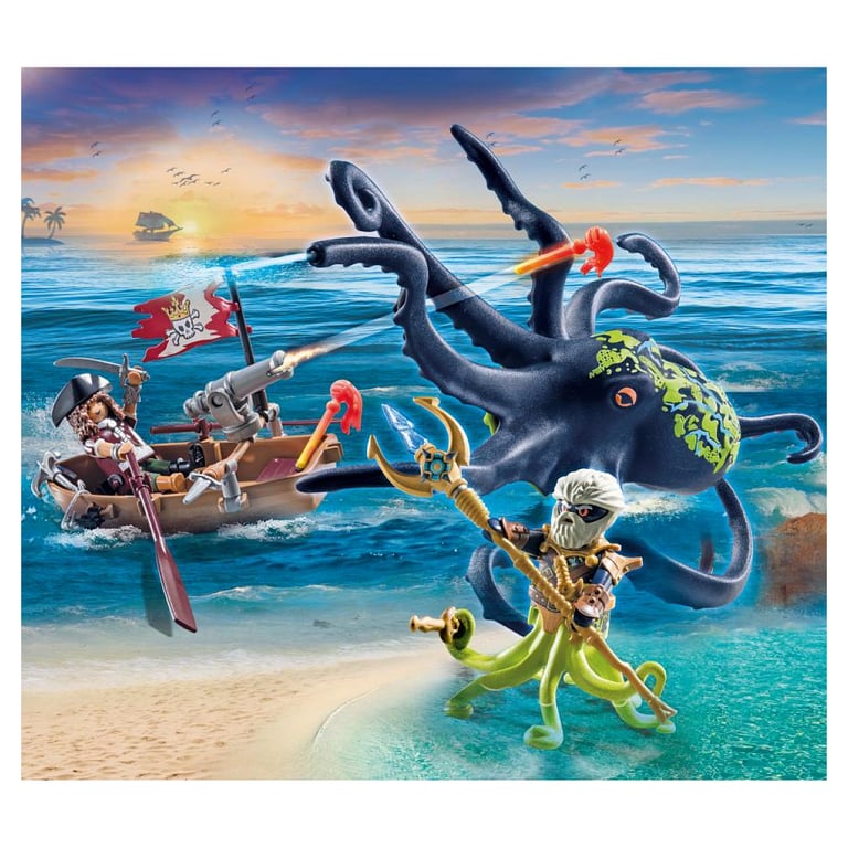 Playmobil Pirates avec pieuvre géante 71419  - vue 4