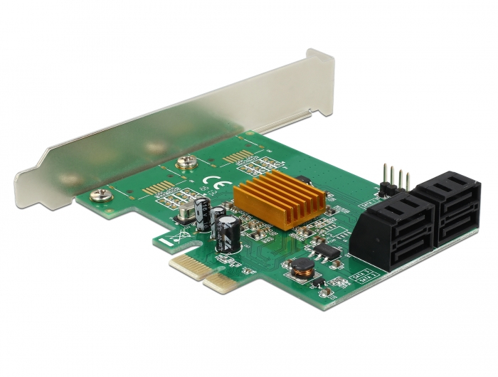 Carte Contrôleur PCI Express DeLock 4 Ports SATA 6 Gbps – Interne - vue 4