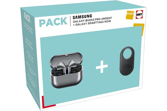 SAMSUNG Modello di prodotto : CONFEZIONE GALAXY BUDS3 PRO SILVER + SMARTTAG2