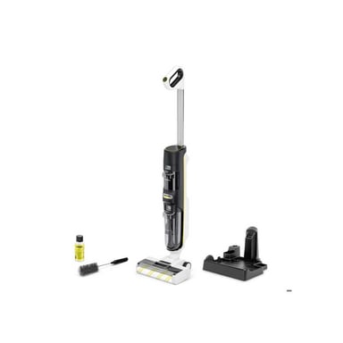 Aspirateur balai laveur sans fil Kärcher FCV4 aspire, lave et sèche 200 m² Noir/Blanc/Jaune
