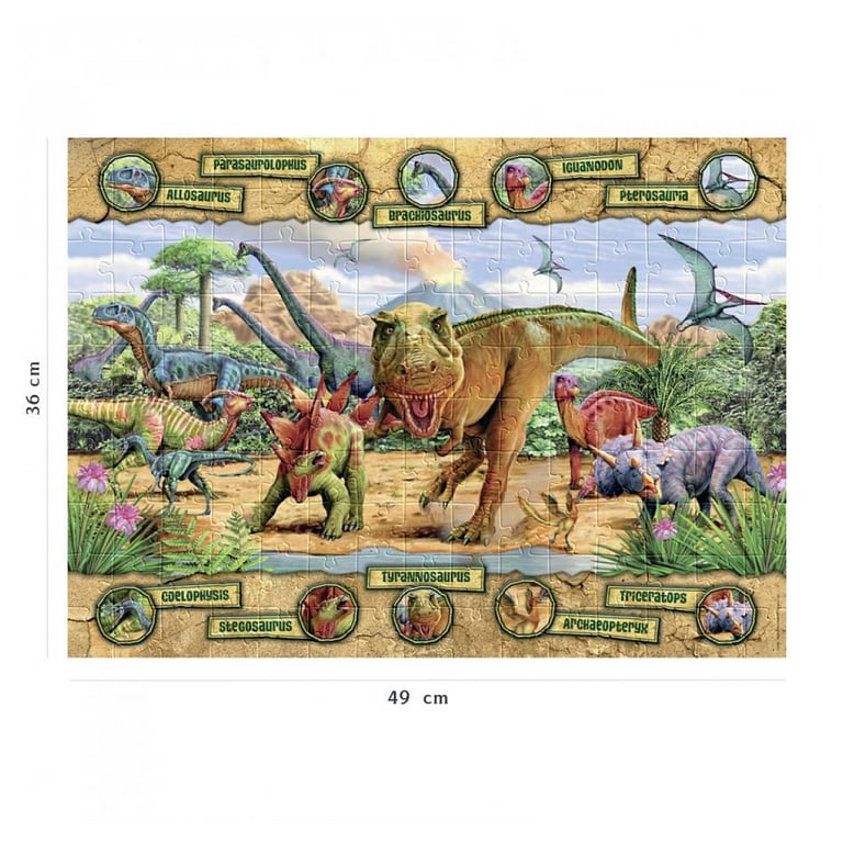 Puzzle 150 pièces : Les espèces de dinosaures Ravensburger Nathan - vue 4