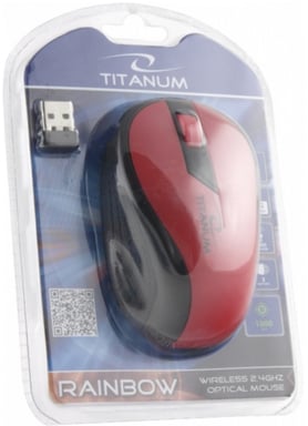 Esperanza Titanum Wireless ratón Oficina mano derecha RF inalámbrico Óptico 1000 DPI